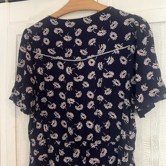 Fat Face Midi Dress Francis Daisy Floral Navy Blue Button Front Ditzy Modest 6 - Picture 12 of 12